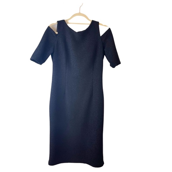 Eliza J. Cold Shoulder Little Black Dress - Picture 8 of 14